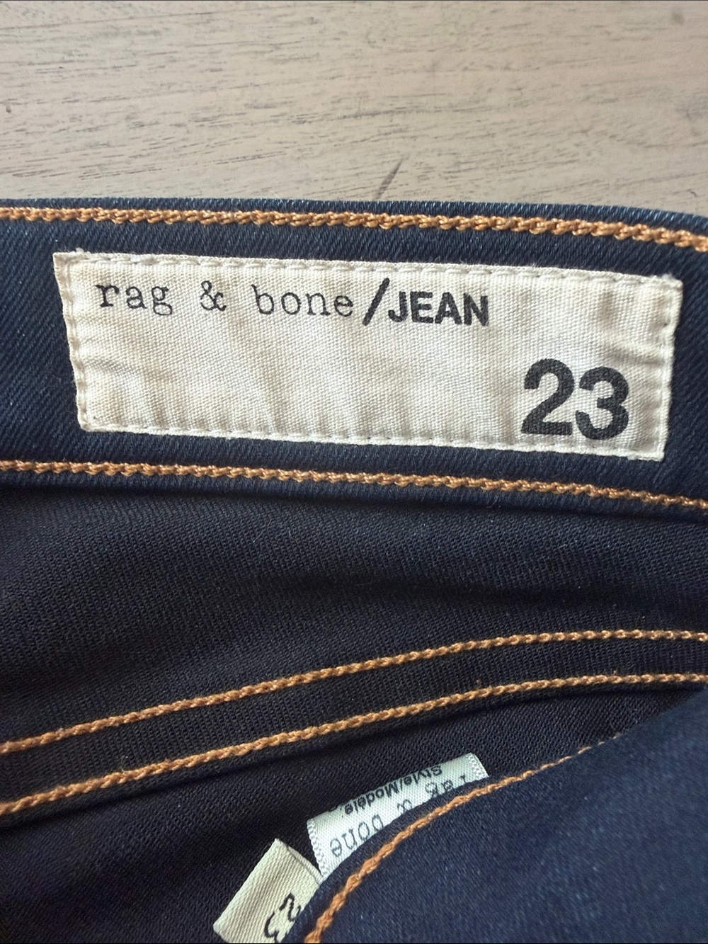 Dark Blue High Rise Ankle Skinny Jeans - Picture 2 of 3